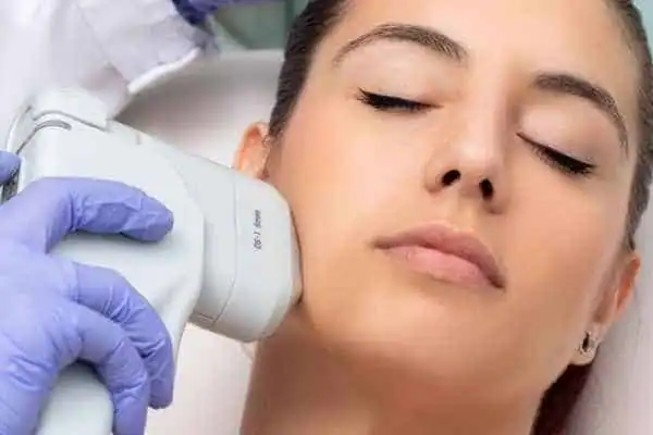 Image of woman having HIFU Chelmsford treatment